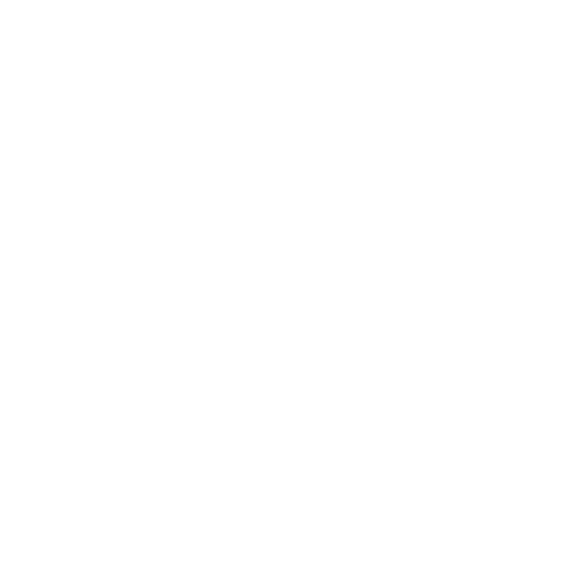Email envelope line white icon